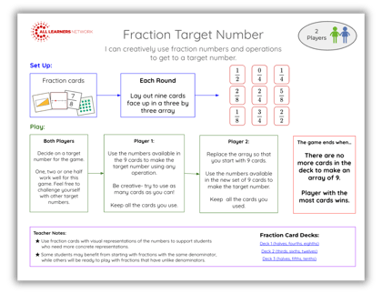 Fraction Target Number